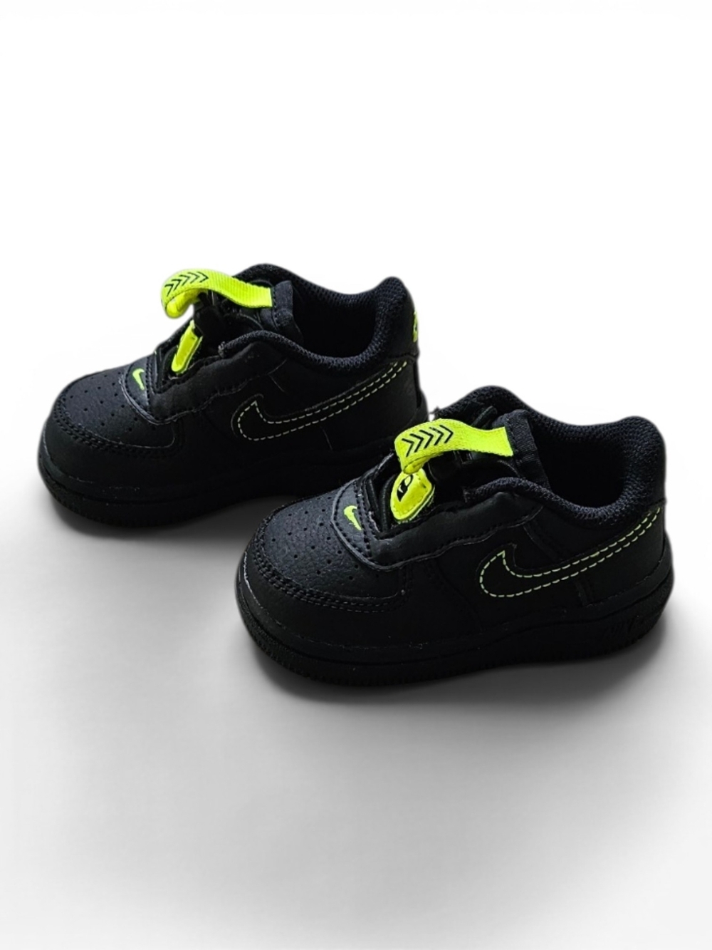 Nike Force 1 LV8 Toddler Black Volt 4C - Picture 5 of 11